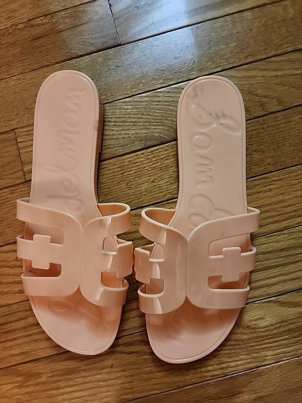Sam Edelman Bay Women’s Peach Jelly Slide Sandals -